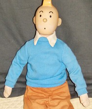 Figurine Tintin, grande poupée Tintin (40 cm), marque GUND, édition 1991.