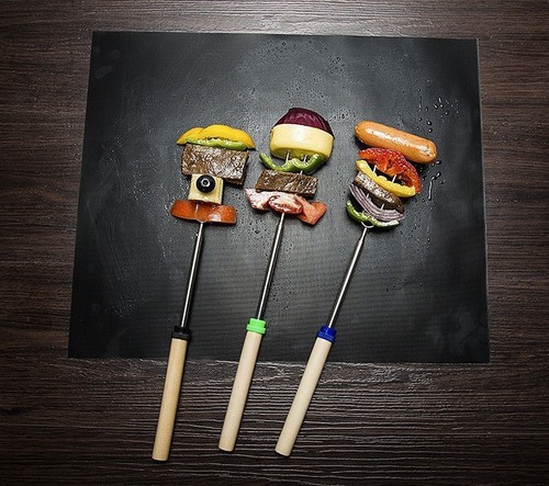 Tapis gril pour aliments - pour,