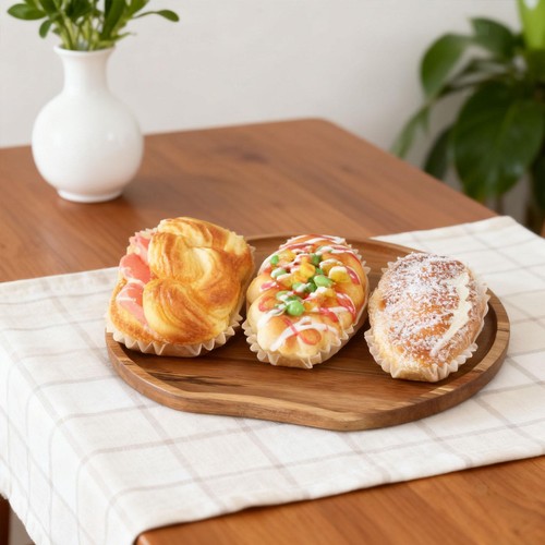 Plateau service rond en - plateau,