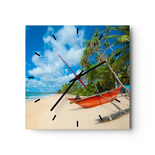 Horloge murale verre - murale,