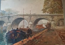 huile sur panneau alfred