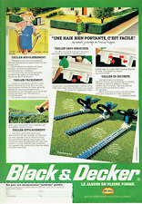 publicité Advertising 0423  1981   Black & Decker  jardin   taille haie