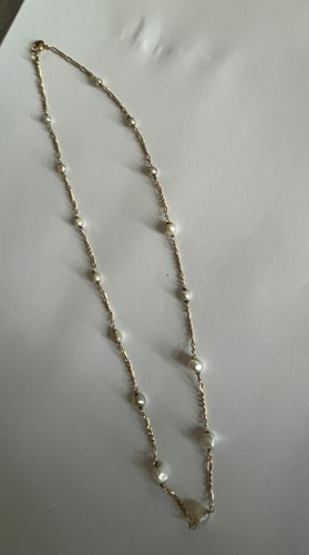 6065 collier jaune perles - 6065-,