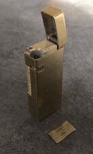 Briquet Ancien Gas Lighter "Win 0011" En Métal Doré