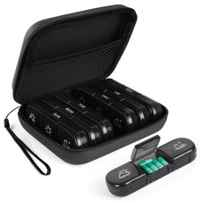 Pilulier Semaine Matin Midi Soir Semainier Médicaments 7 Jours Grande Capacit...