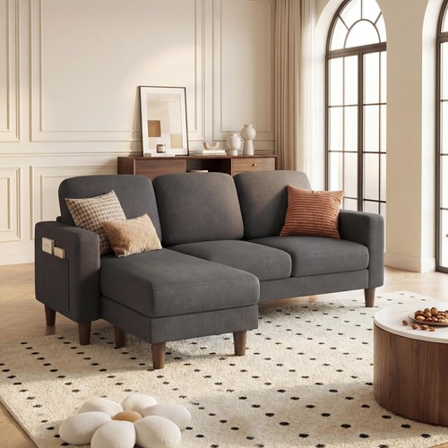Shaped sofa couch small - l-shaped, couch,