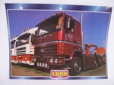CARTE FICHE CAMION TRACTEUR CABINE AVANCEE FORD TRANSCONTINENTAL 1980