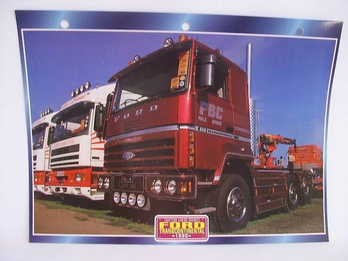 Carte fiche camion tracteur - camion,