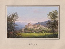 Aarburg Aargau Suisse Gouache