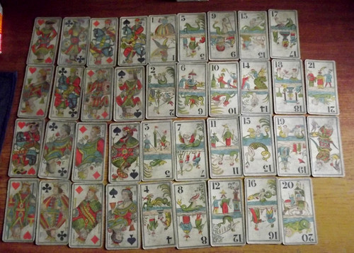 Ancien tarot chinois - ancien, grimaud