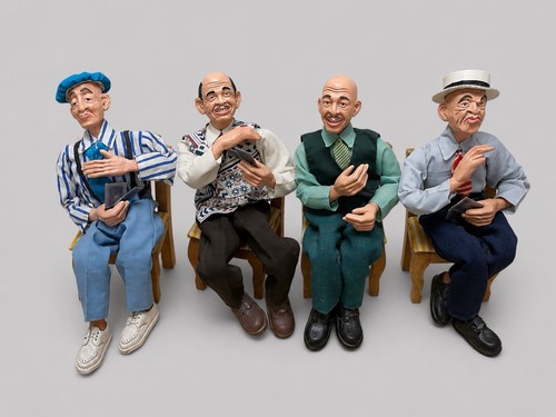 Vintage santons provence - santons, de