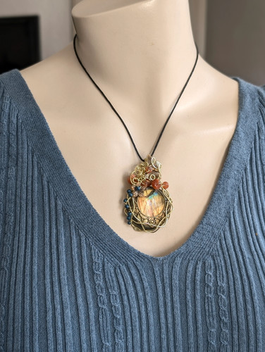 Collier wirewrap - , en