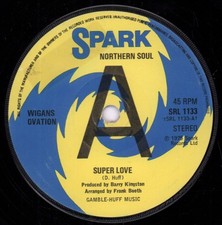 Wigan's Ovation Super Love 7" Vinyle UK Spark 1975 Promo SRL1133