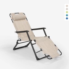Chaise longue pliante de plage
