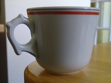 LOBJOY 1 ANCIENNE GROSSE TASSE CAFE SERVICE BISTROT EN PORCELAINE D'AUTEUIL