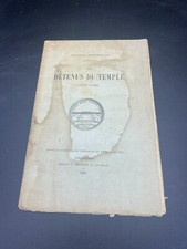 Moussoir georges: Les détenus du Temple 1797-98, EO 1902 L. Bernard, Versailles