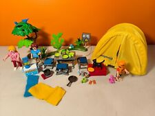 sympa  base Famille et tente de camping 5435 Playmobil ( vacance    ) 1001