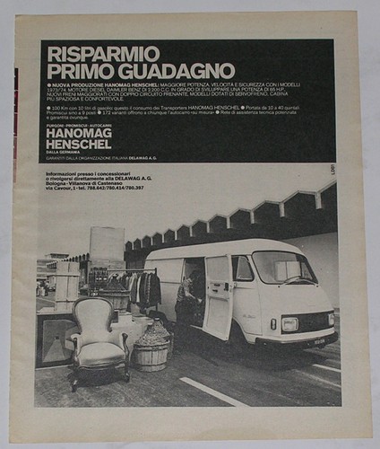 Advert pubblicità 1973 - advert,