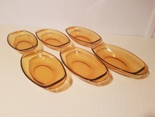 6 Raviers en Verre Ambré VERECO