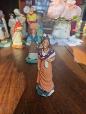 Ancien Santon Platre J Blanc 11 Cm l'arlesienne