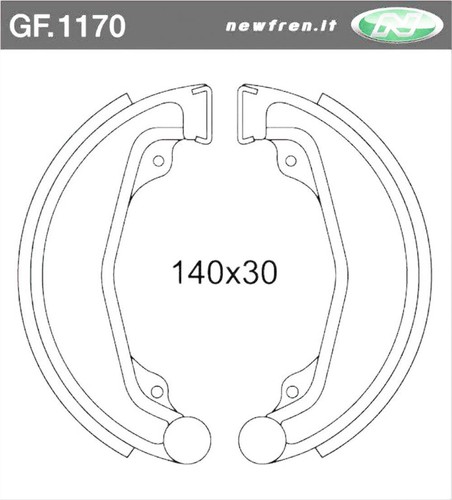 Gf1170 paire mâchoires - paire, de