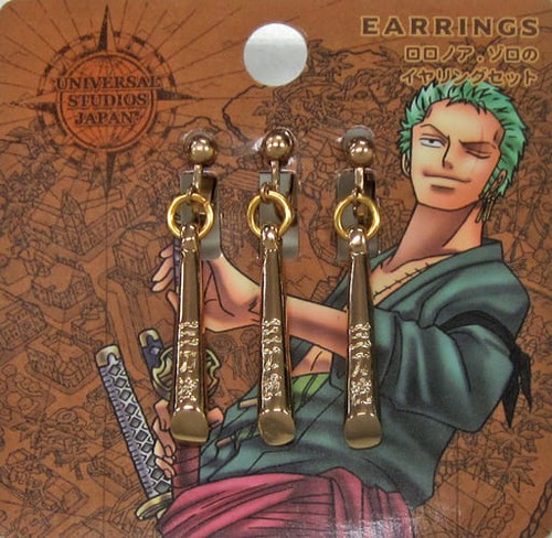 One piece roronoa zoro - one, earring