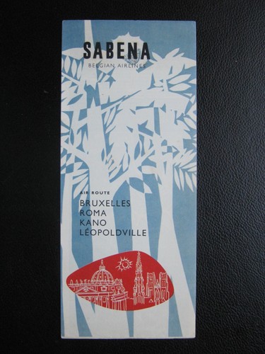 Sabena belgian air lines route - sabena,
