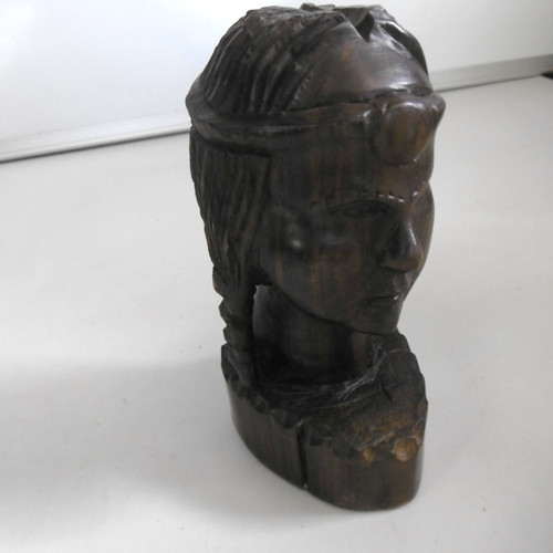 Sculpture tete femme africaine - femme,