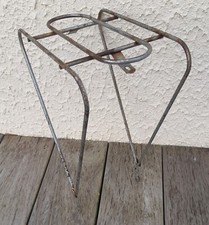 Ancien porte bagage arrière en fil d'acier vélo  vintage roues 650