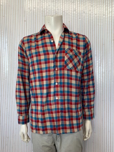 Chemise vintage carreaux - chemise, à