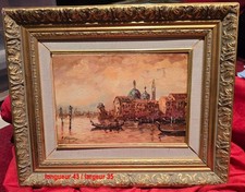 PEINTURE ROBERT MOGISSE GONDOLE VENISE