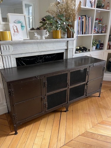 Buffet bas bahut noir style - bas,