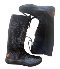 Paire De Bottines Bi-matière - Cuir & Velours - REPLAY - Pointure 38