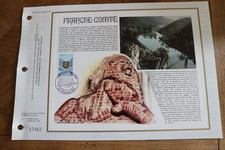 feuillet CEF 1977 premier 1er jour FRANCHE COMTE BESANCON 386