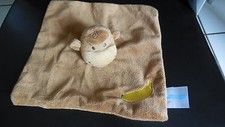 Doudou plat singe marron