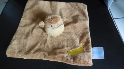 Doudou plat singe - , marron
