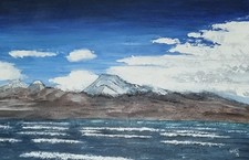 Peinture acrylique ENTRE MER ET MONTAGNES (2022) HUBER