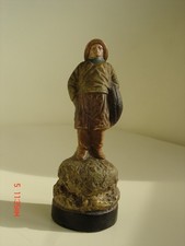 Marin et son filet en terre