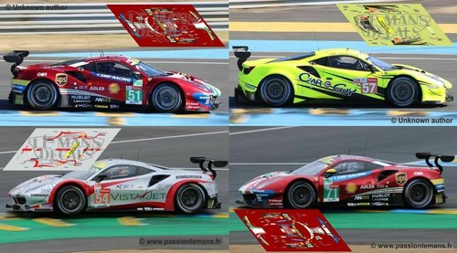 Décal ferrari 488 - gte, le