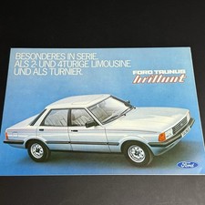 FORD TAUNUS SONDERMODELL BRILLANT / 6p folder brochure / 1982 DE German (3)