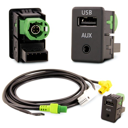 Kit câble usb aux encastrable - aux,