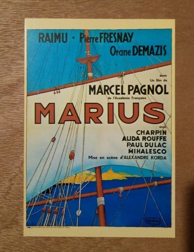 Carte postale cinéma marius - postale,