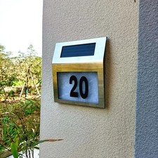 Numéro de Maison Solaire LED