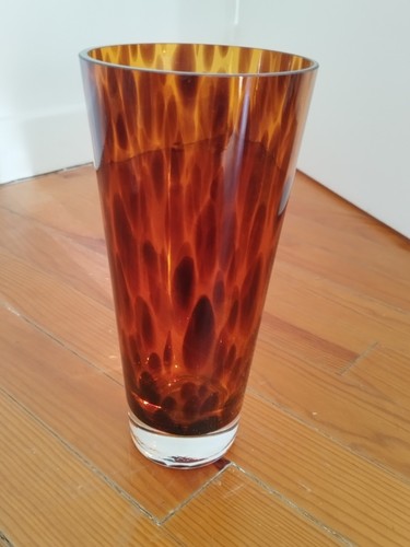 Vase vintage 26cm verre - vase,