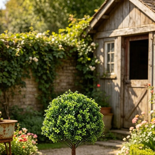 Arbre boule buis - boule, artificiel