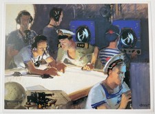 Poste de radar à bord du