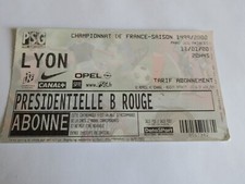 Ticket / billet   PSG -