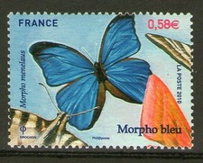TIMBRES 4497 NEUF XX LUXE - MORPHO BLEU - PAPILLON MORPHO MENELAUS