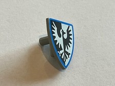 Bouclier LEGO Minifig Shield with Black Falcon 3846p45 Set 6073 6074 10039 6059