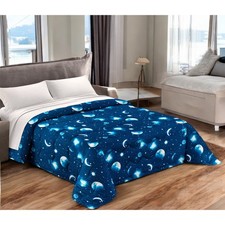 COUVRE-LIT MATELASSÉ MOON LUNA STARRY SKY fabriqué en Italie